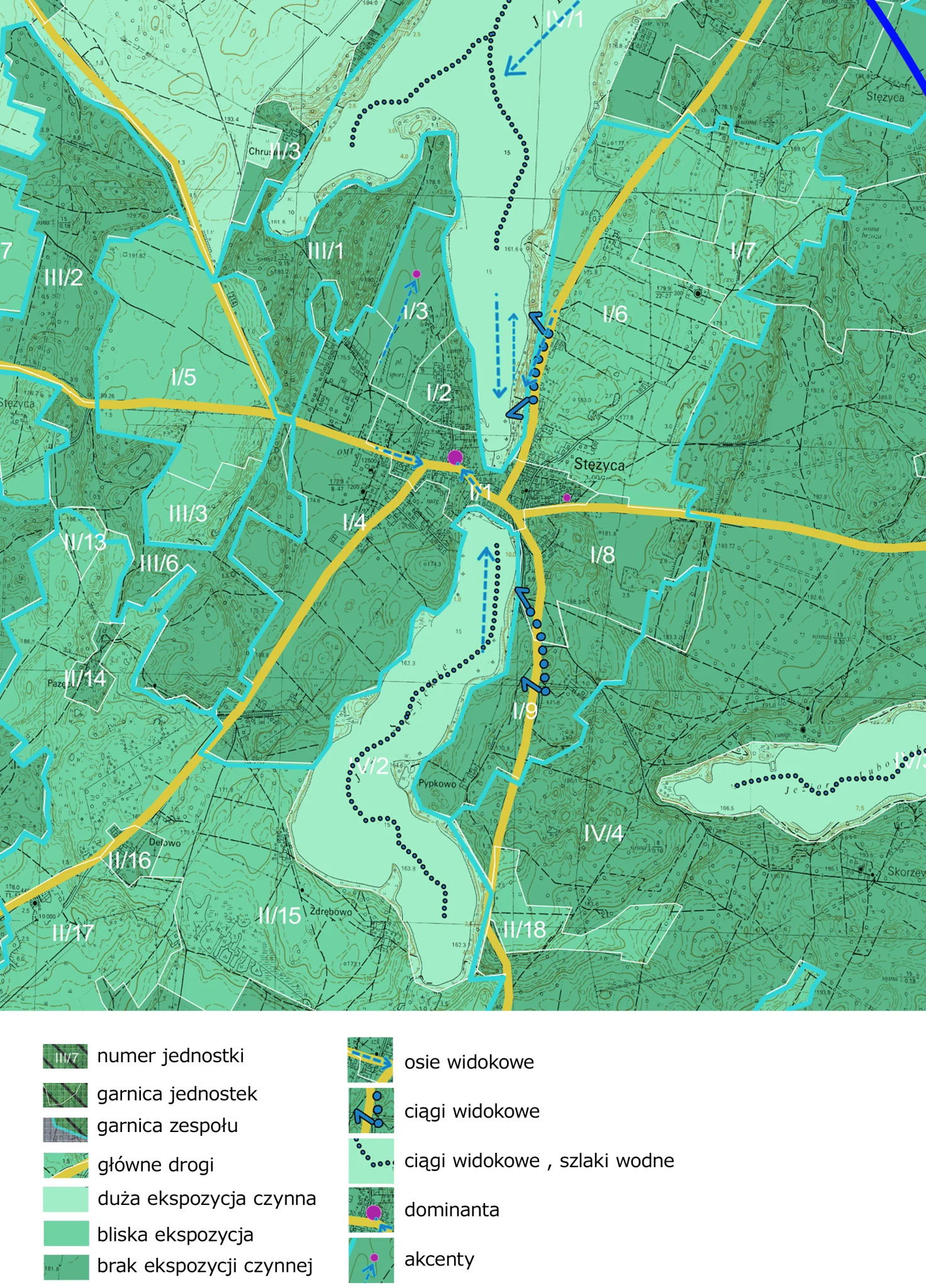 Analiza JARK WAK — mapa ekspozycji wizualnej elektrowni wiatrowej 270 m