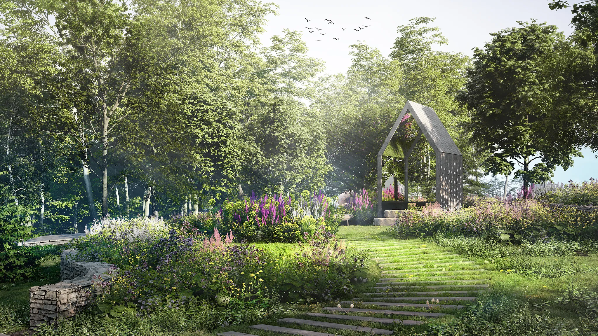 Wizualizacja projektu parku edukacyjnego w Tyliczu