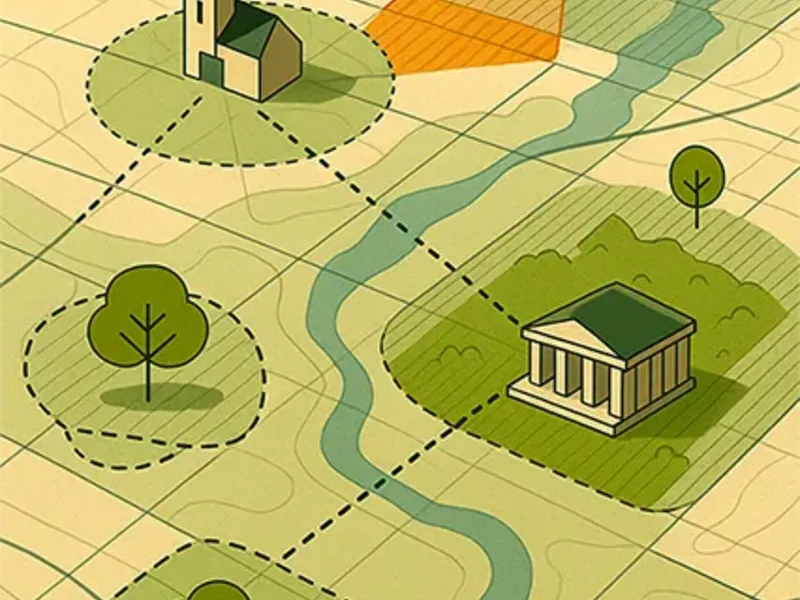 Analiza widokowa krajobrazu w QGIS — mapa ekspozycji wizualnej inwestycji na obszarze chronionym