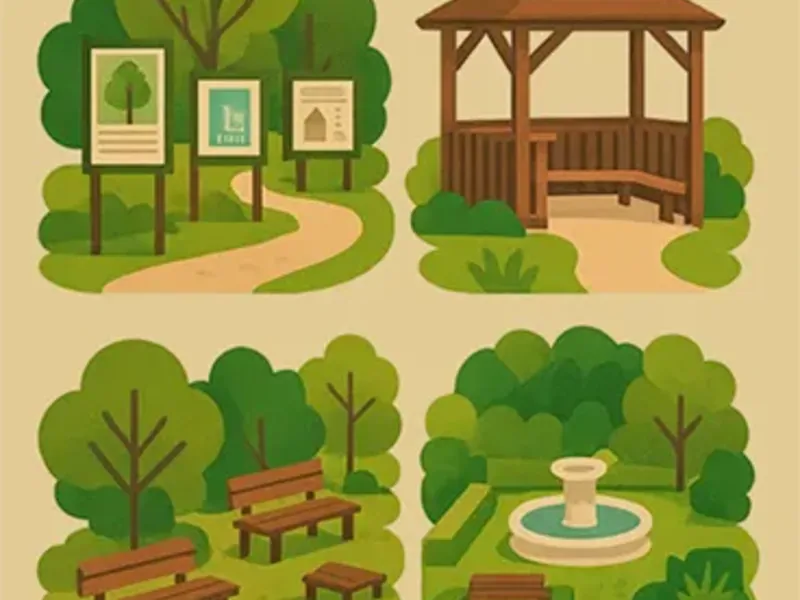 Projekty zieleni publicznej dla samorządów i gmin — parki miejskie, ścieżki edukacyjne, infrastruktura turystyczna
