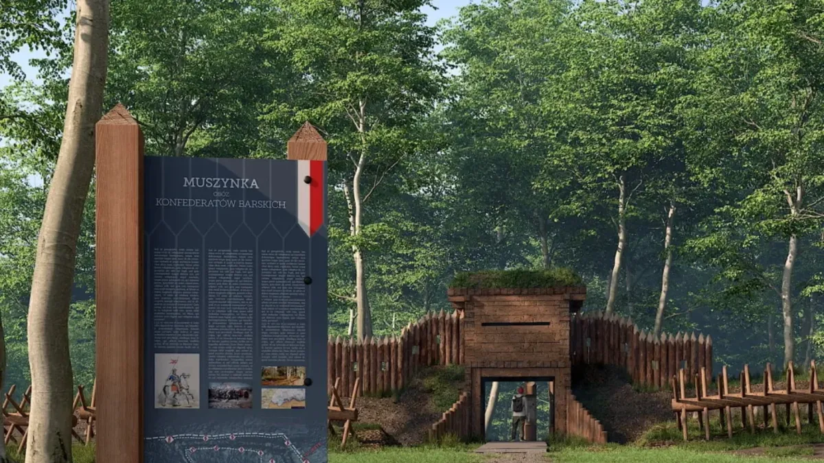 Wizualizacja 3D Okopów Konfederackich w Muszynce